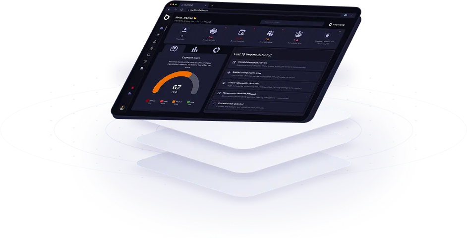 Vista previa del panel de control de BlackfishID que muestra la supervisión unificada de la seguridad